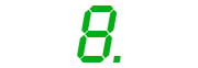 Одноразрядный индикатор зеленого цвета KEM-1101BG