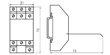 Чертеж гарабитных размеров колодки реле РП21-002 тип 2