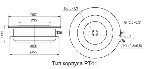 Размеры тиристоров ТБ343