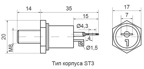 Размеры ТС132-50