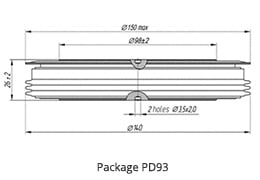 Rectifier diode dimensions