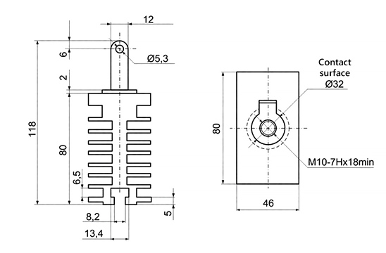 Heatsink dimensions