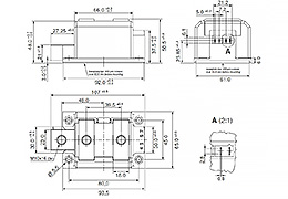 Outline of Dual Thyristor Module