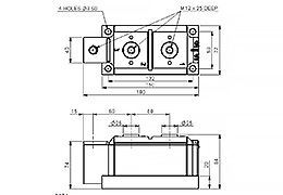 Outline of Dual Thyristor Module