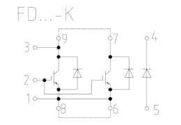 Topology of IGBT Module FD1000R33HE3-K