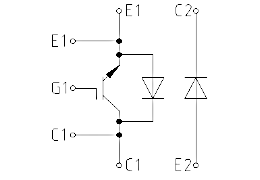 Topology of IGBT Module FD600R17KE3_B2