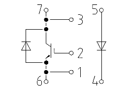 Topology of IGBT Module FD250R65KE3-K