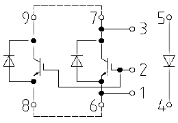 Topology of IGBT Module FD800R45KL3-K_B5