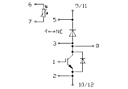 Topology of IGBT Module DF1400R12IP4D