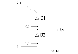 Topology of IGBT Module DD450S45T3E4_B5