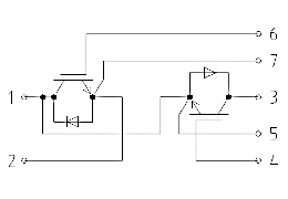 Topology of IGBT Module FF200R12KE4