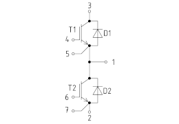 Topology of IGBT Module FF450R12KE7