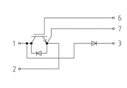 Topology of IGBT Module FF300R17KE4P