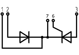 Thyristor Diode Module Circuit Diagram MD/T4