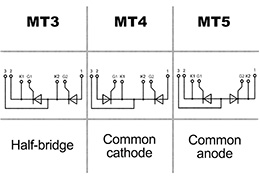Thyristor modules MT4-1250-8-D