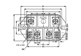 VBO130-08NO7 Bridge Outline