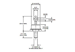 VS-40HFR80 Rectifier Stud Diodes outline