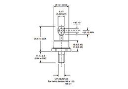 VS-85HF10 Rectifier Stud Diodes outline