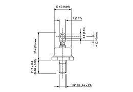 VS-88HFR100 Rectifier Stud Diodes outline