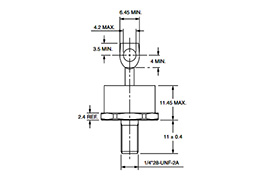 VS-95PFR140 Rectifier Stud Diodes outline