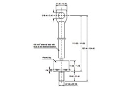 VS-97PFR120 Rectifier Stud Diodes outline