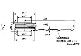 Dimensions and outline drawing of AGA 600-45-D-02 thyristor (Alternative to 5SGA 06D4502)