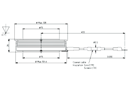 Dimensions and outline drawing of AGA 600-45-D-02 thyristor (Alternative to 5SGA 06D4502)