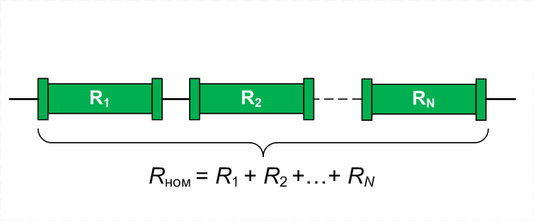Схема подключения резисторов