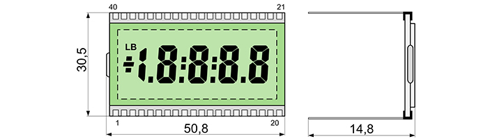 Размеры индикатора ИЖЦ2-4.5/7Ф