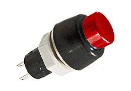 Кнопки PBS-20A-2R, диаметр 10 мм, on-off, c фиксацией