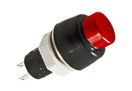 Кнопки PBS-20B-2R, диаметр 10 мм, off-(on), без фиксации