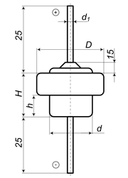 Танталовый конденсатор серии К52-2