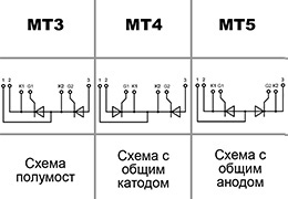 Схема подключения МТ3-500-18-A2