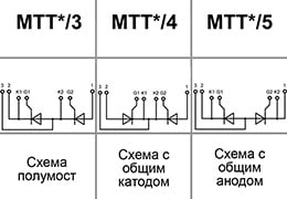 Схема подключения МТТ12/3-500-26