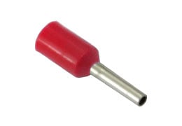 Наконечник штыревой втулочный изолированный НШВИ серии DN00506 0,5 мм<sup>2</sup> (1 - 6 мм) красный