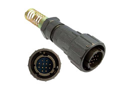 Разъем байонетный быстроразъемный FQ18-12pin TJ-10 кабельная вилка Ø18 мм, 3 А