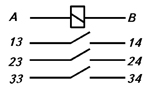 Схема электрическая принципиальная реле РПГ-2-2203