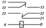 Схема электрическая принципиальная реле РПГ-3-2302